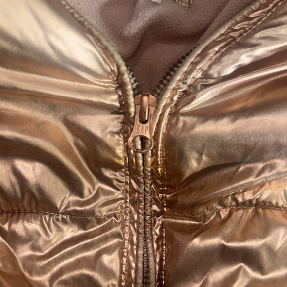 GAP Kids Metallic Bronze Puffer Jacket - Picture 4 of 9